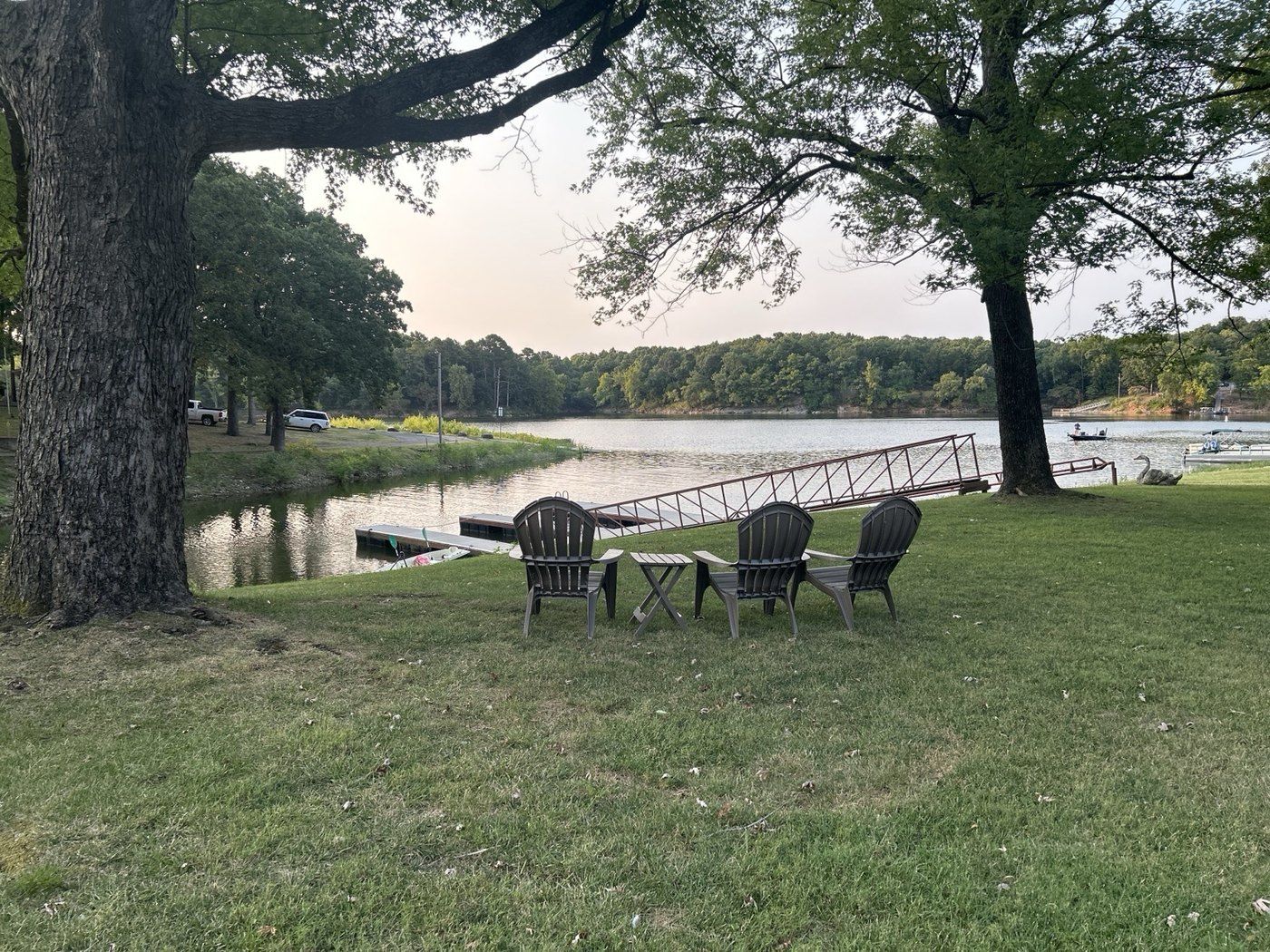 Private dock on Grand Lake